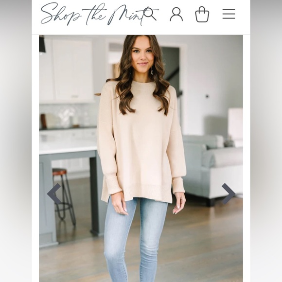 Mint - Get Involved White Chenille Sweater - size Small - Picture 7 of 8